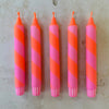 Spiral twist candles detail