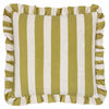 Linen Stripe Ruffle Cushion detail