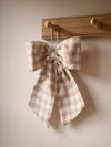 Gingham hanging bow detail