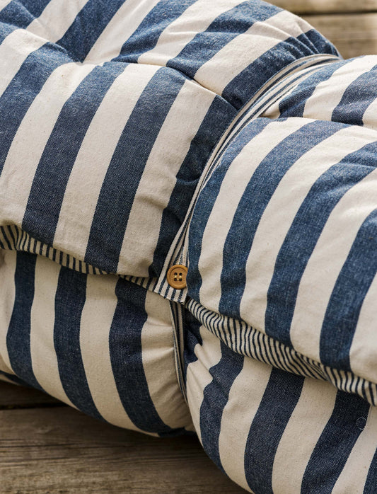 Harlton Roll Out Cushion Wide Stripe - Ink (Pack of 2)