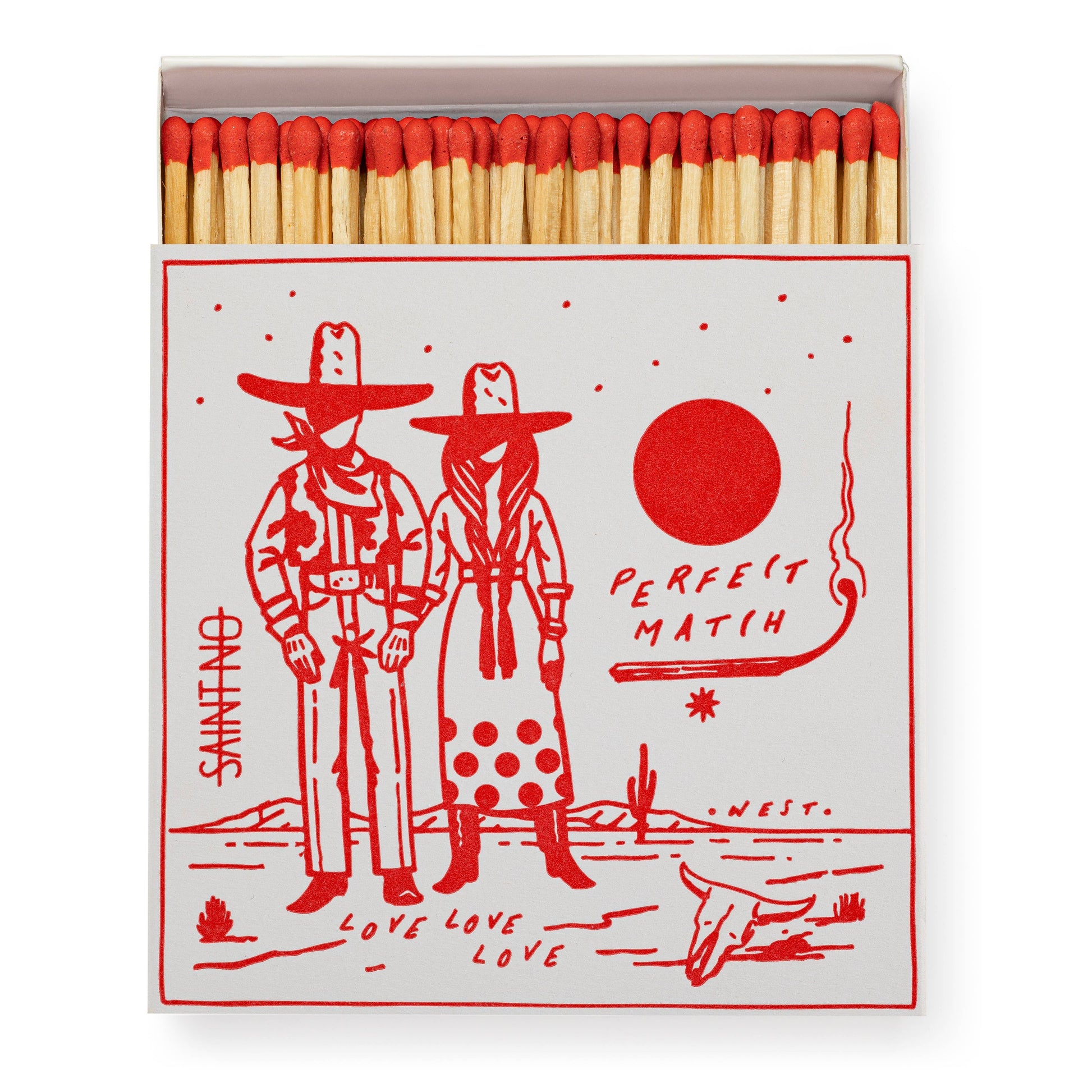Cowboy Perfect Match Square Safety Matches