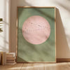 Moonrise Flock – Mint Green Japanese Wall Art