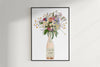 Chicken Wine and Wild Flowers Art Print detail