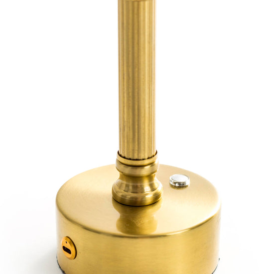 Brass rechargeable lamp detail