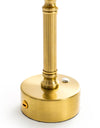 Brass rechargeable lamp detail