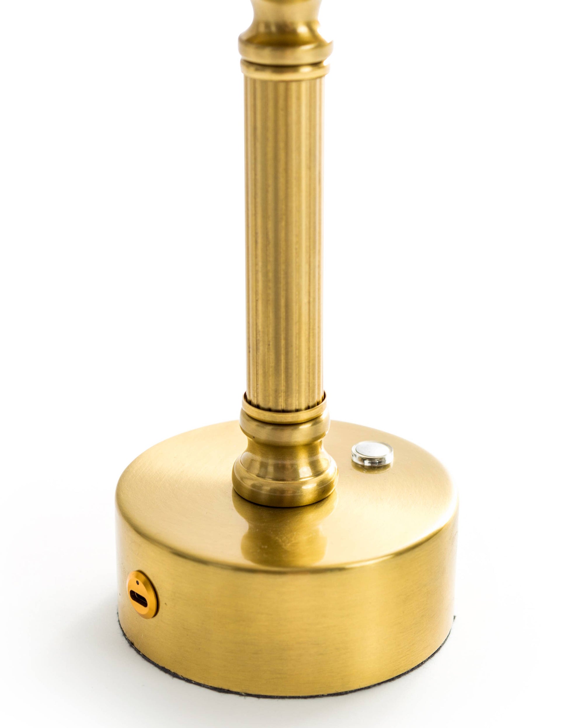 Brass rechargeable lamp detail