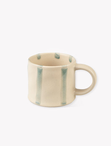 Woolstone Striped Mugs, Rosemary — further view