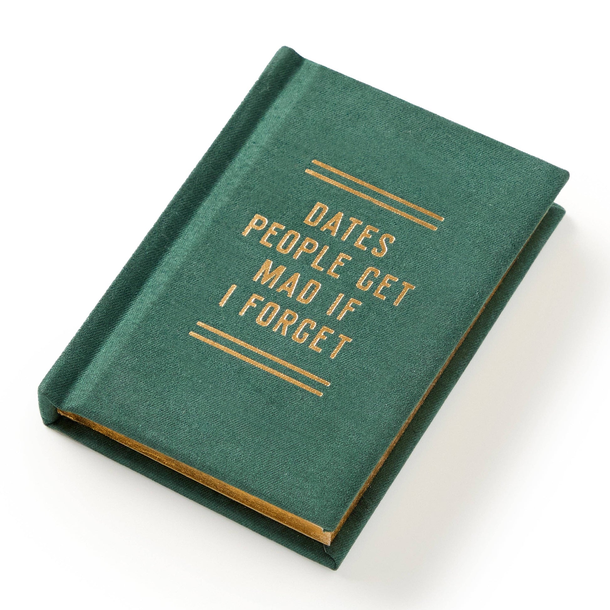 Tiny diary dates inside pages