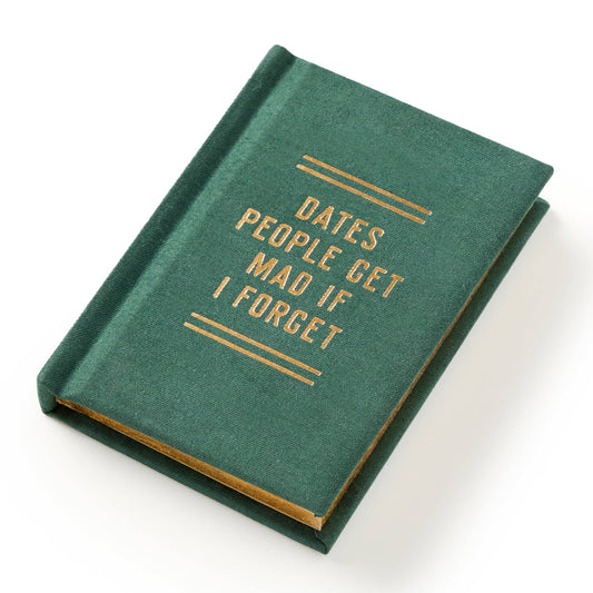 Tiny diary dates inside pages