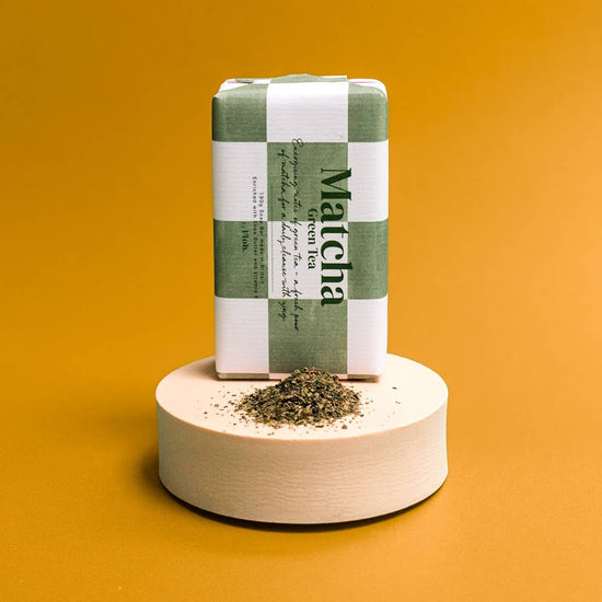 Matcha Green Tea soap detail