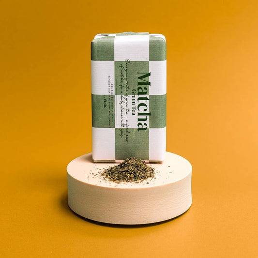 Matcha Green Tea soap detail
