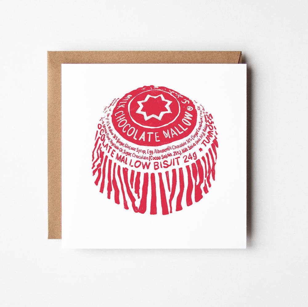 Tunnock's Teacake Blank Greetings Card