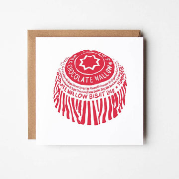 Tunnock's Teacake Blank Greetings Card