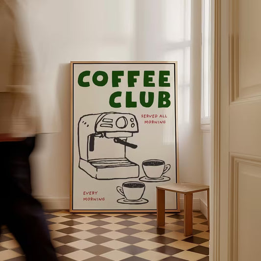 Coffee Club – Retro Kitchen Wall Art