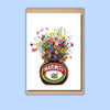 Marmite and Wild Flowers Matte A6 Card
