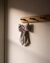 Striped Hanging Bow - Brown & White