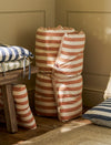 Harlton Roll Out Cushion Wide Stripe - Terracotta (Pack of 2)