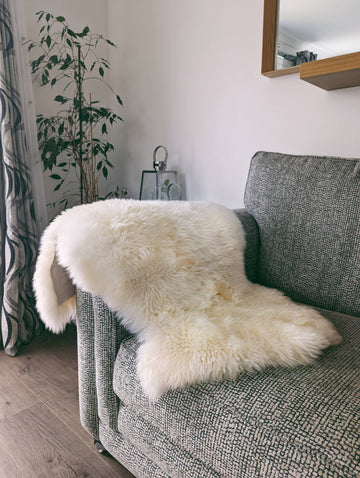 Natural Single Sheepskin Rug - British Skins