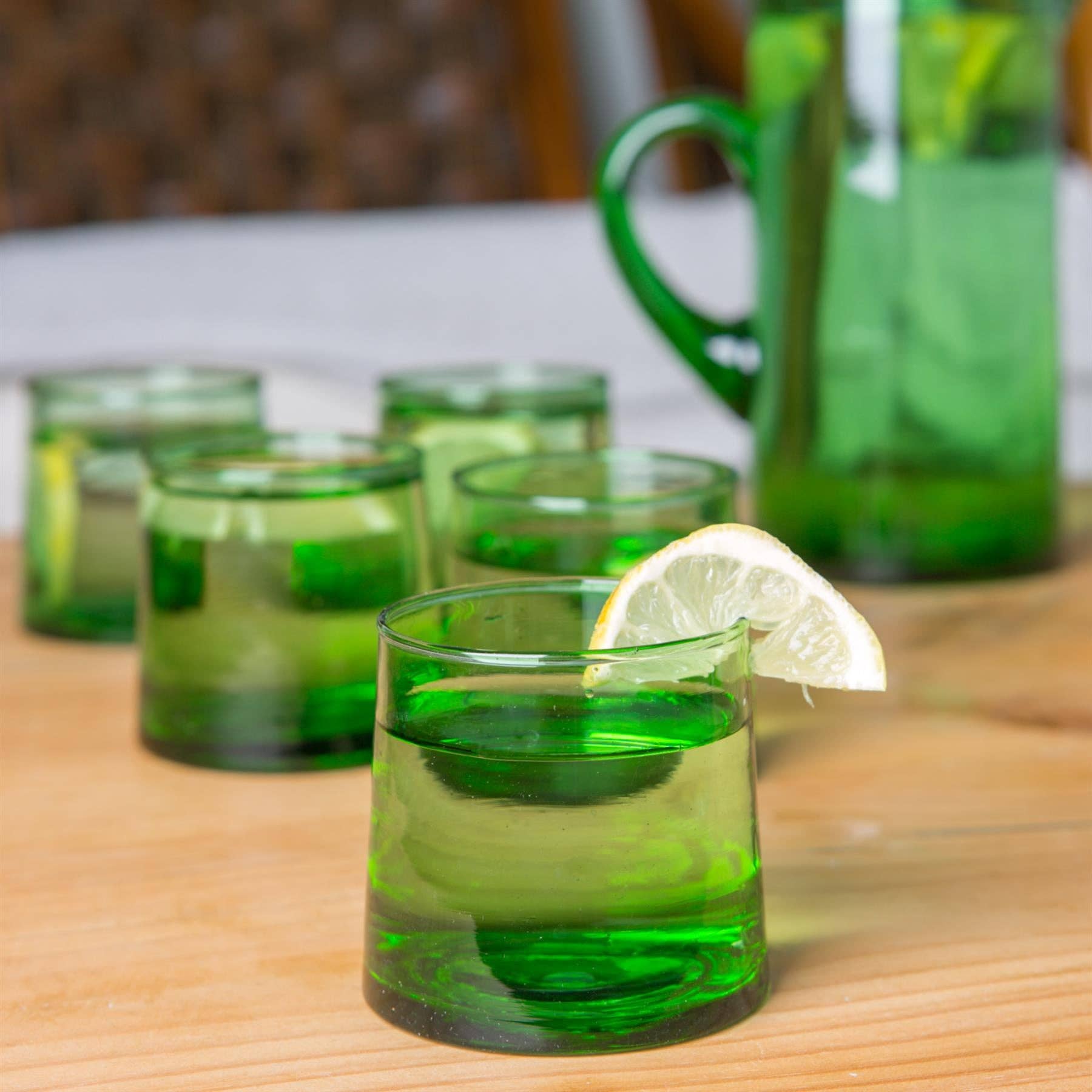 Merzouga green tumbler detail