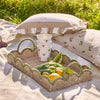 Scalloped Green Edge Tray