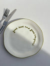 Statement Lunch Plate - 'good food and good company'
