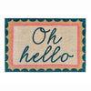 Oh Hello doormat detail