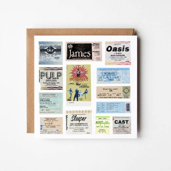 Nineties Blank Greetings Card