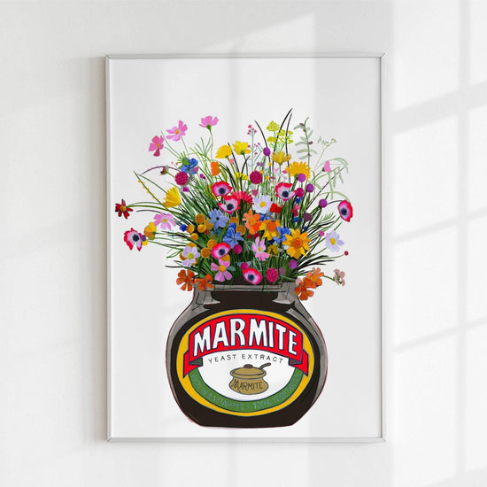 Marmite wildflowers print detail