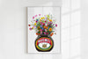 Marmite wildflowers print detail