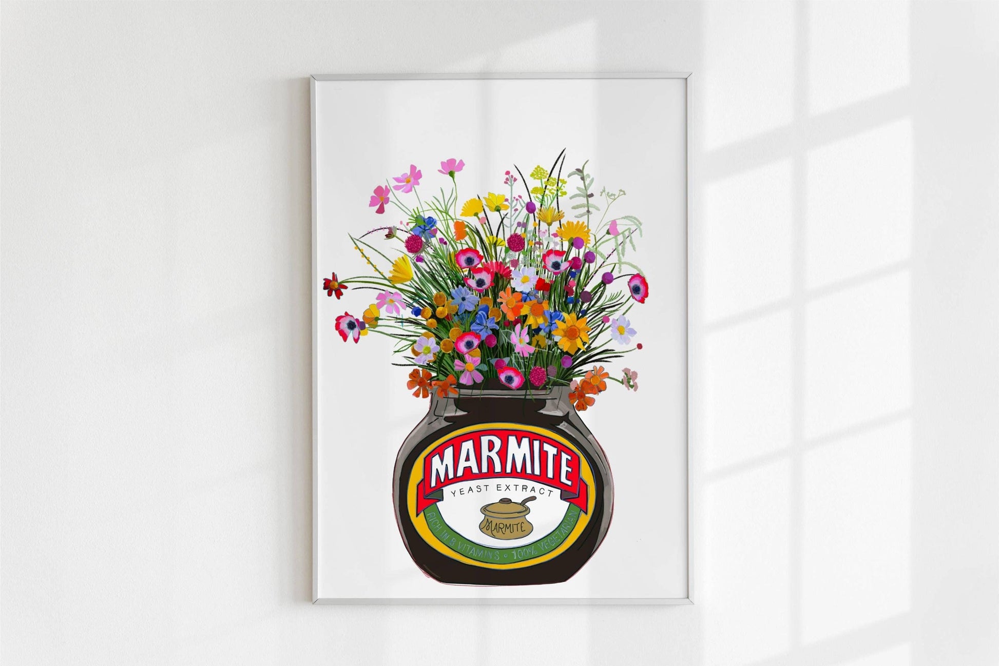 Marmite wildflowers print detail