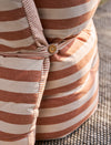 Harlton Roll Out Cushion Wide Stripe - Terracotta (Pack of 2)