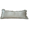 Hallie Bolster Linen Cushion Cover Olive Stripe