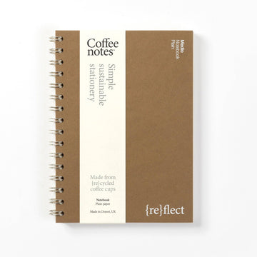 Hazelnut Wirebound Notebook Plain