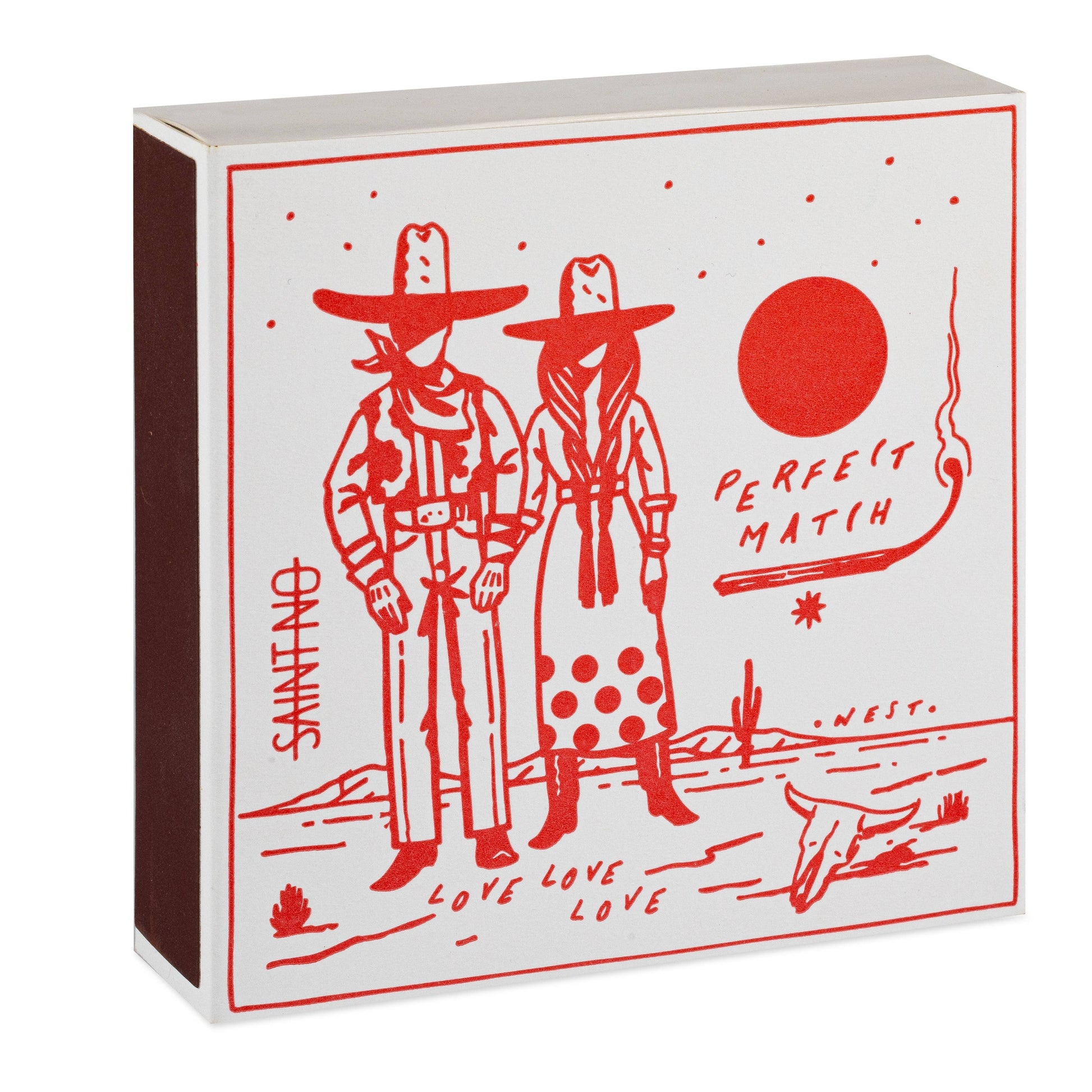 Cowboy Perfect Match matchbox detail