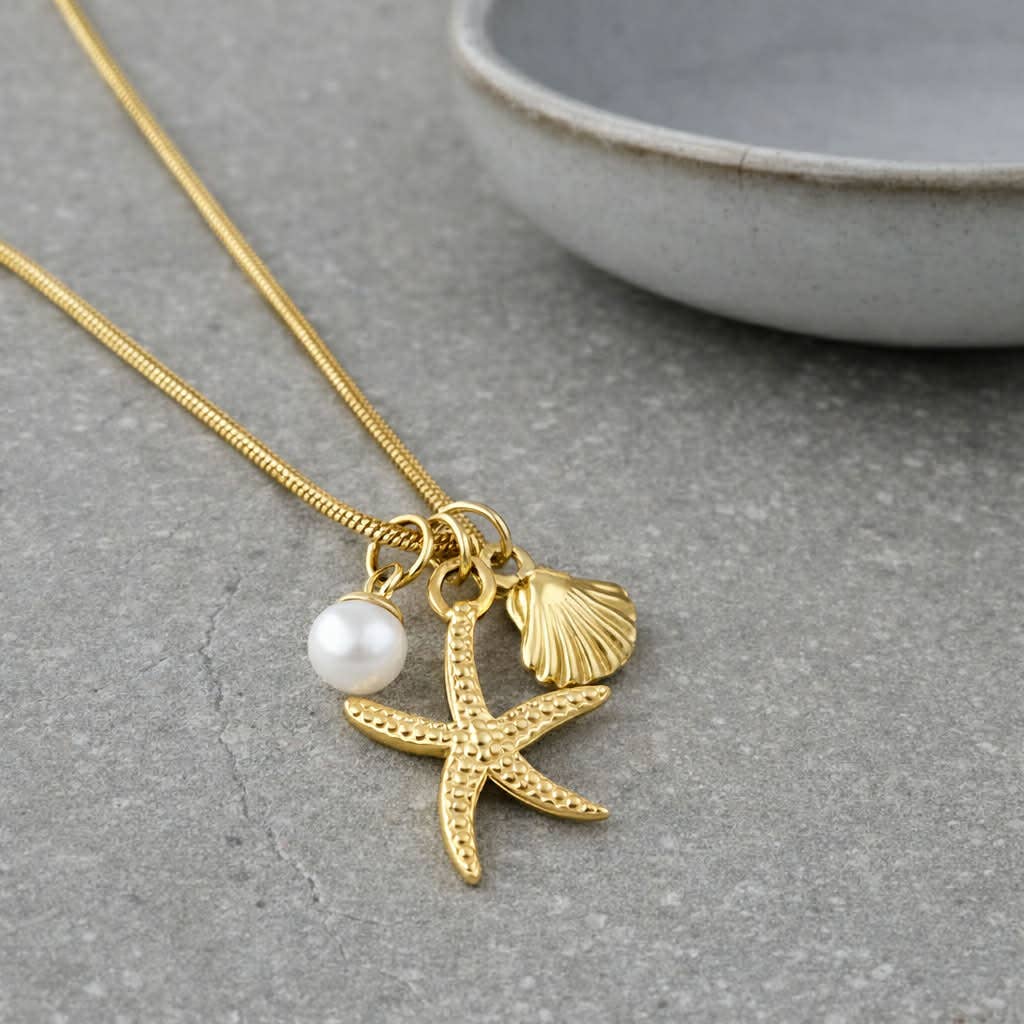 Beachcomber Necklace Gold