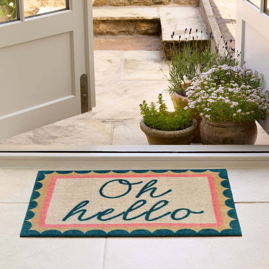 Oh Hello Nylon Doormat