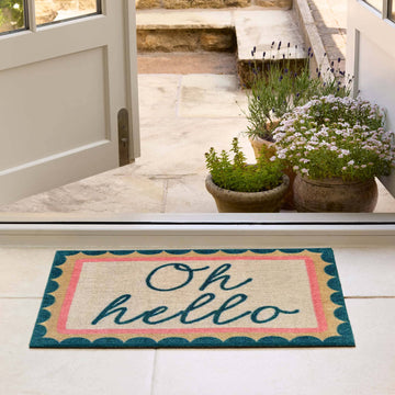 Oh Hello Nylon Doormat