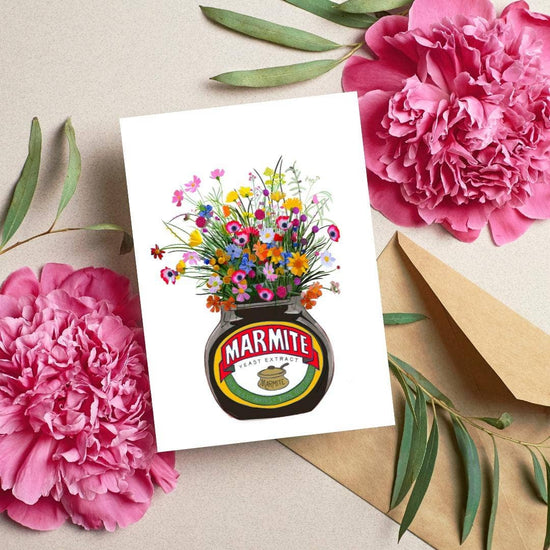 Marmite A6 card detail