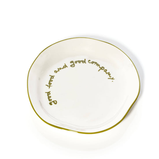 Statement Plate Good Food and Good Company