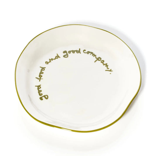 Statement Lunch Plate - 'good food and good company'