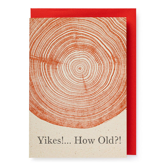 How Old Letterpress Greeting Card