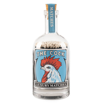 The Cock Glass Bottle Safety Matches