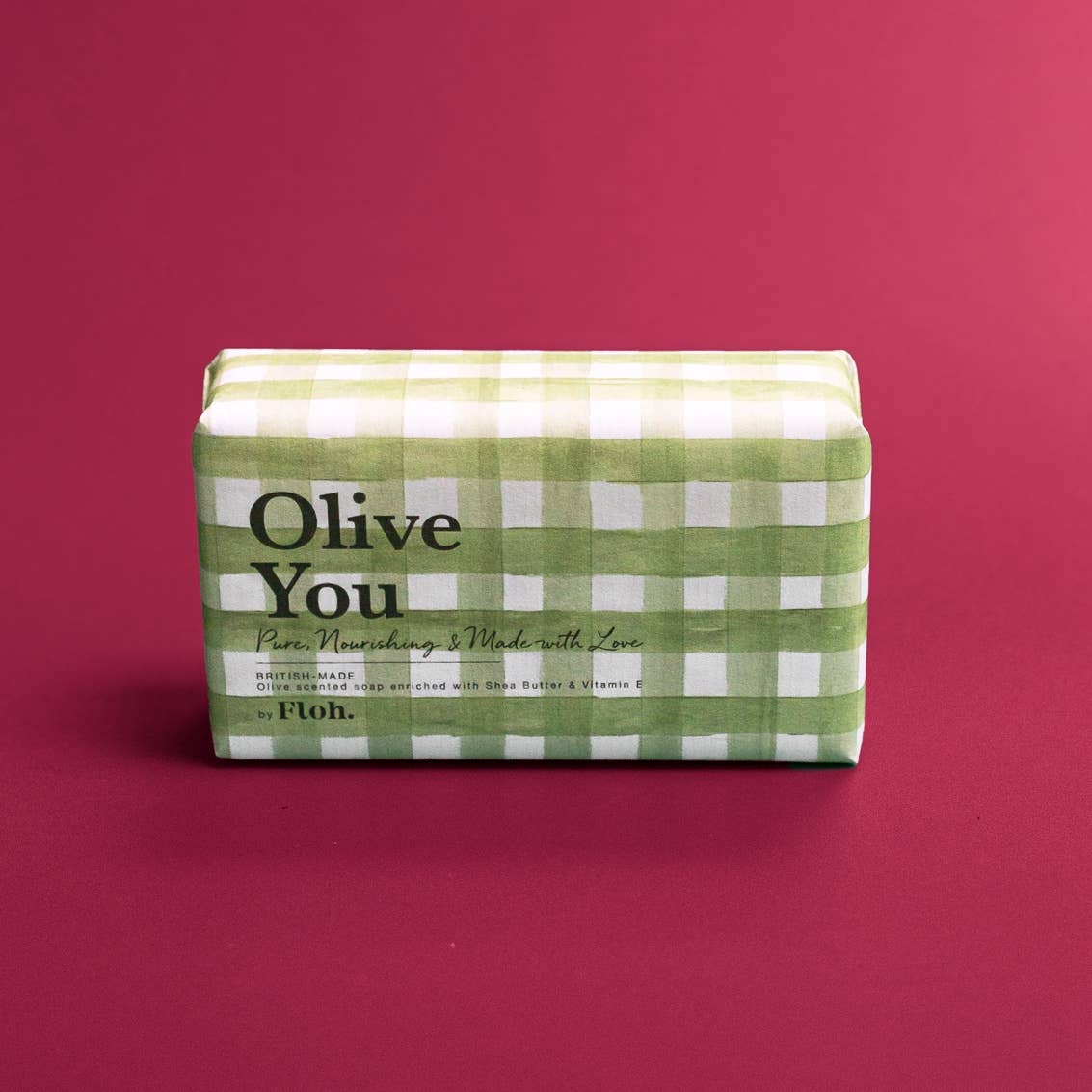 Olive You soap detail