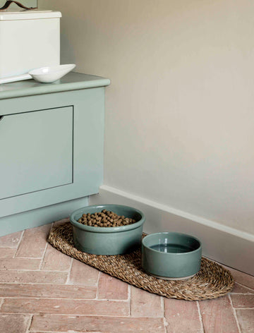 Brading Seagrass Pet Bowl Mat