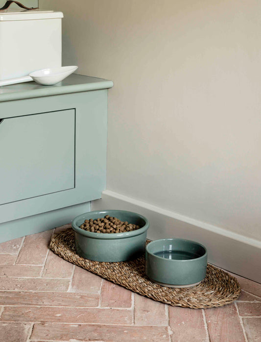 Brading Seagrass Pet Bowl Mat
