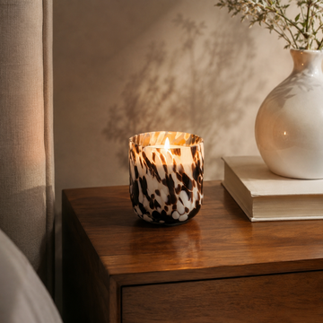 Small Confetti Candle - Brown