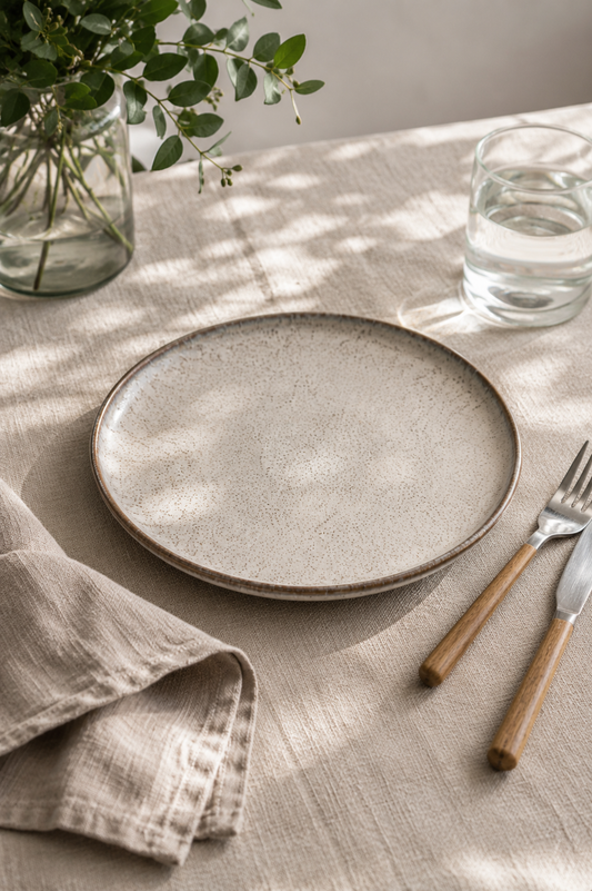 Speckle Glaze Side Plate - Oatmeal (Pack of 4)