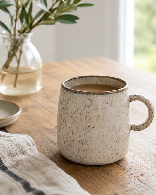 Speckle Glaze Mug - Oatmeal (Pack of 4)