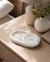 Piedra Marble Trinket Tray - White (Set of 2)