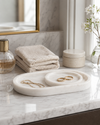 Piedra Marble Trinket Tray - White (Set of 2)